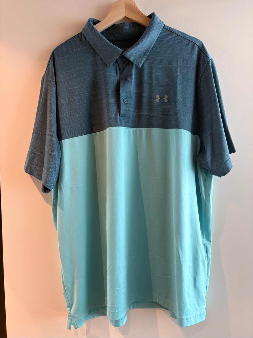 Under Armour Men’s Two-Tone Polo - Teal & Aqua